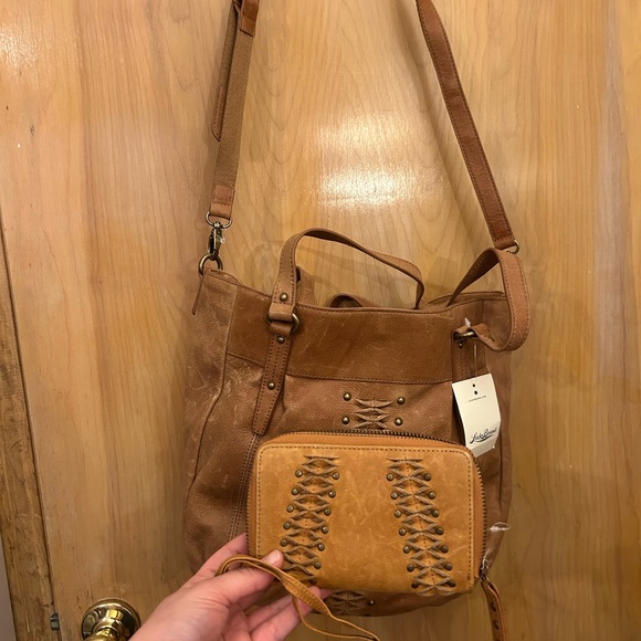 Lucky Brand Tan Leather Tote Bag - Picture 3 of 3